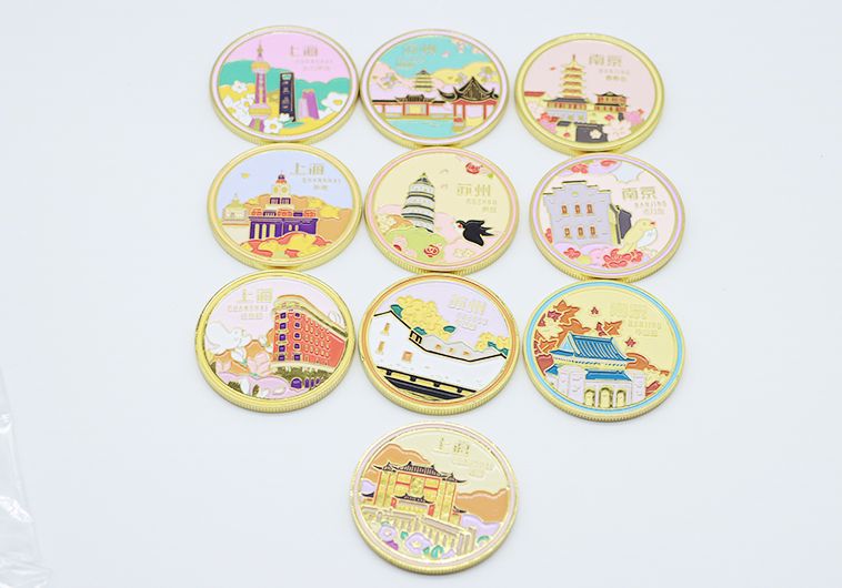 城市纪念币设计,金属纪念币