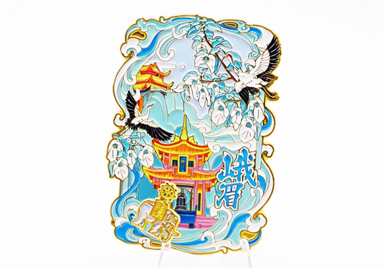文旅冰箱贴定制_景区城市金属珐琅冰箱贴厂家