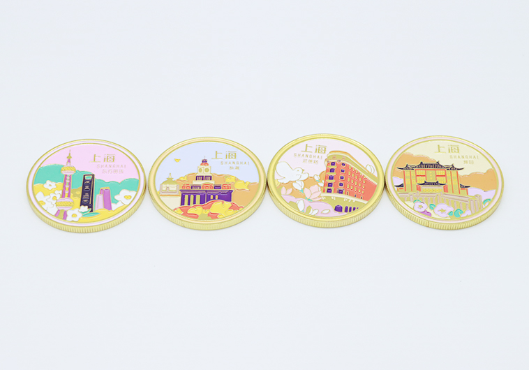 城市纪念币设计,金属纪念币